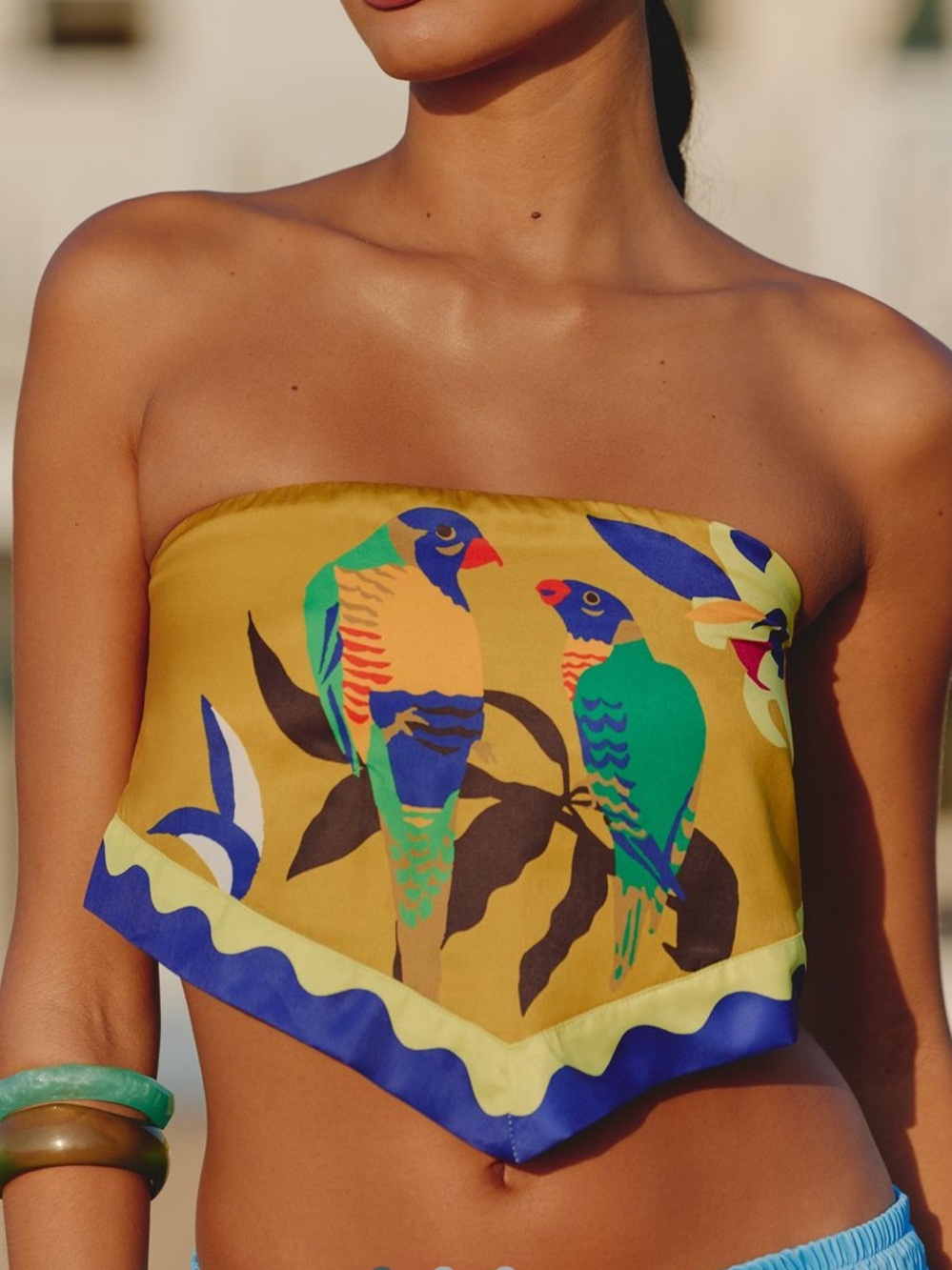 NWT Celandine × Claire Colin Size Med Strapless Top from Anthropologie